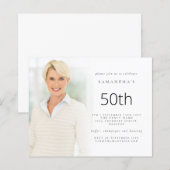 Budgetminimalistische fotobedekking 50e verjaardag (Voorkant / Achterkant)