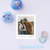 Budgetminimalistische fotobruiloft bespaart datum flyer (Enkel)