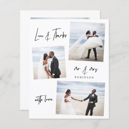 Budgetminimalistische fotobruiloft - Hartelijk dan (Voorkant / Achterkant)