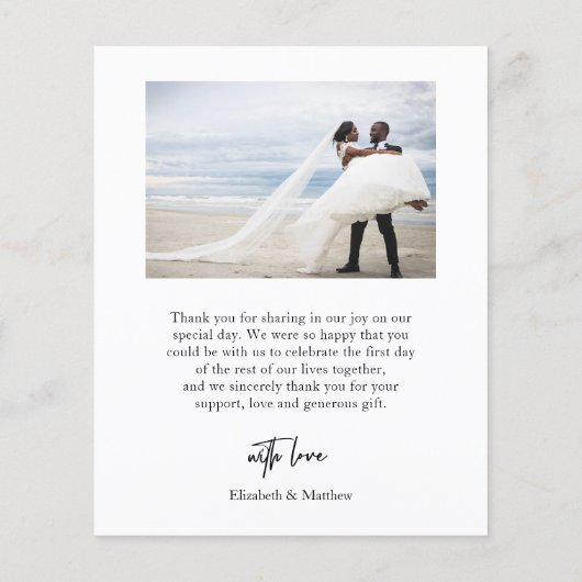 Budgetminimalistische fotobruiloft - Hartelijk dan (Achterkant)