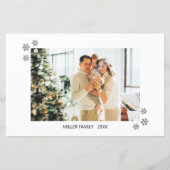 Budgetminimalistische kerstbekroonde foto's voor C (Achterkant)