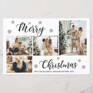 Budgetminimalistische kerstbekroonde foto's voor C