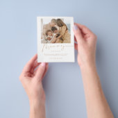 Budgetminimalistische kerstfeestdag fotokaart flyer (Hand)