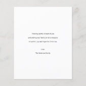 Budgetminimalistische kerstfeestdag fotokaart flyer (Achterkant)