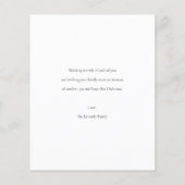 Budgetminimalistische kerstfeestdag fotokaart flyer (Achterkant)