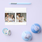 Budgetminimalistische kerstfeestelijke fotokaart flyer (Enkel)