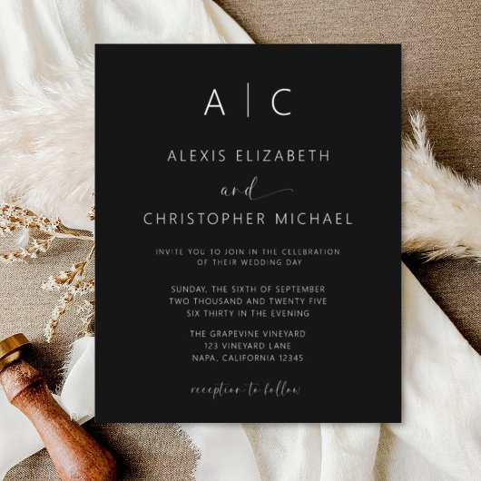 Budgetminimalistische moderne kalligrafie