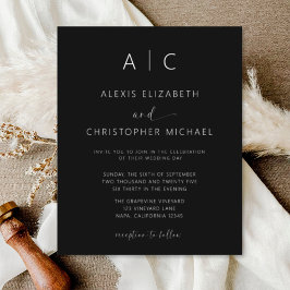 Budgetminimalistische moderne kalligrafie flyer