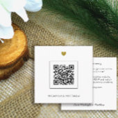 Budgetminimalistische QR-code - uitnodiging voor w