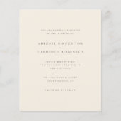 Budgetminimalistische typografie Blush & Cream Wed (Voorkant)