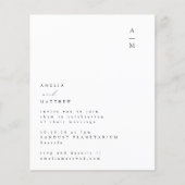 Budgetminimalistische uitnodiging voor het indiene (Voorkant)