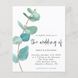 Budgetminimalistische uitnodiging voor weddenschap