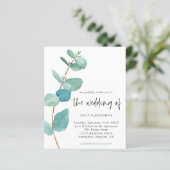 Budgetminimalistische uitnodiging voor weddenschap (Staand voorkant)