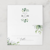 Budgetminimalistische Waterverf Greenered Folded Plaatskaartje (Buitenkant ongevouwen)