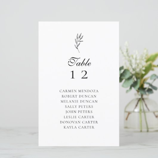 Budgetminimum elegante zetelweddenschap (Staand voorkant)