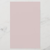 budgetroze, eenvoudige Baby shower FLYER (Achterkant)