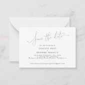 budgetroze elegante bruiloft met uitzondering van notitiekaartje (Achterkant)