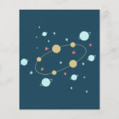 Budgetruimte Waterverf | Blauwe Baby shower brochu (Achterkant)