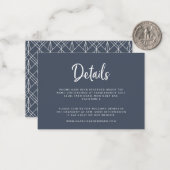 budgetscript en geometrische trouwgegevens kaart notitiekaartje (Voorkant / Achterkant in situ)