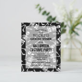 Budgetskeletten - Halloween-uitnodigingen (Staand voorkant)