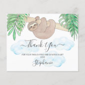 Budgetsleuf Genderneutraal Baby shower Dank u wel (Voorkant)