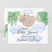 Budgetsleuf voor Baby shower-uitnodiging (Voorkant / Achterkant)