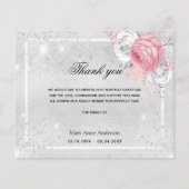 Budgetsympathie zilverroze dank (Voorkant)