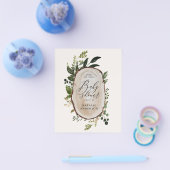budgettair baby shower voor vloeiend hout flyer (Enkel)