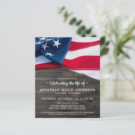 budgettair veteraan patriottische viering van het  (Staand voorkant)