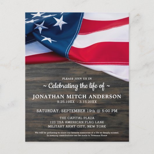 budgettair veteraan patriottische viering van het  (Voorkant)