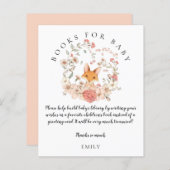 budgettaire  Fox Floral Book Baby Girl Shower (Voorkant / Achterkant)
