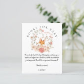 budgettaire  Fox Floral Book Baby Girl Shower (Staand voorkant)
