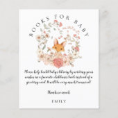 budgettaire  Fox Floral Book Baby Girl Shower (Voorkant)