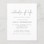 budgettaire minimalistische scriptviering van het  (Voorkant)