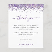 budgettaire Paarse Glitter Vrijgezellenfeest Bedan (Voorkant)