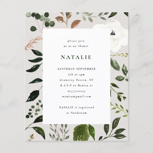 budgettaire rustige houtslijm bridal douche - uitn flyer (Achterkant)