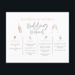 budgettaire Waterverf drink trouwweekendweekeinde  Flyer<br><div class="desc">budgettaire waterverf drink de trouwweekendroute van het weekend . Waterverf champagne drink leuke moderne illustraties. Deel van een passend collectie.</div>