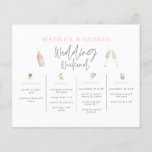 budgettaire Waterverf drink trouwweekendweekeinde  Flyer<br><div class="desc">budgettaire waterverf drink de trouwweekendroute van het weekend . Waterverf champagne drink leuke moderne illustraties. Deel van een passend collectie.</div>