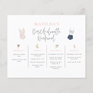 budgettaire Waterverf drink weekend bachelorette