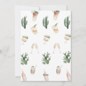 budgettaire waterverf drink weekend bachelorette feestdagenkaart (Achterkant)