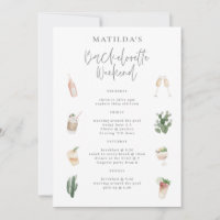 budgettaire waterverf drink weekend bachelorette