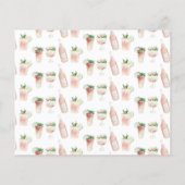 budgettaire Waterverf drink weekend bachelorette Flyer (Achterkant)