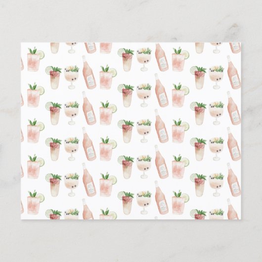 budgettaire Waterverf drink weekend bachelorette Flyer (Achterkant)