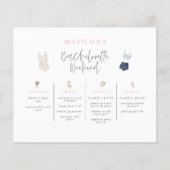 budgettaire Waterverf drink weekend bachelorette Flyer (Voorkant)