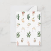 budgettaire waterverf drink weekend bachelorette notitiekaartje (Achterkant)