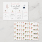 budgettaire waterverf drink weekend bachelorette notitiekaartje (Voorkant / Achterkant)