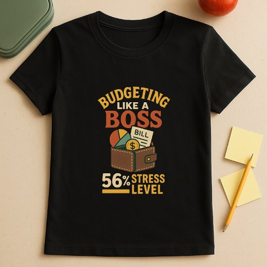 Budgetteren als een baas; grappige ouderfinancieri t-shirt