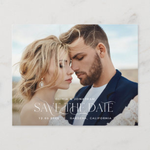 budgettypografie moderne trouwfoto flyer