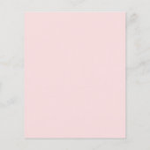 budgetuitnodiging voor baby shower van wilde bloem flyer (Achterkant)