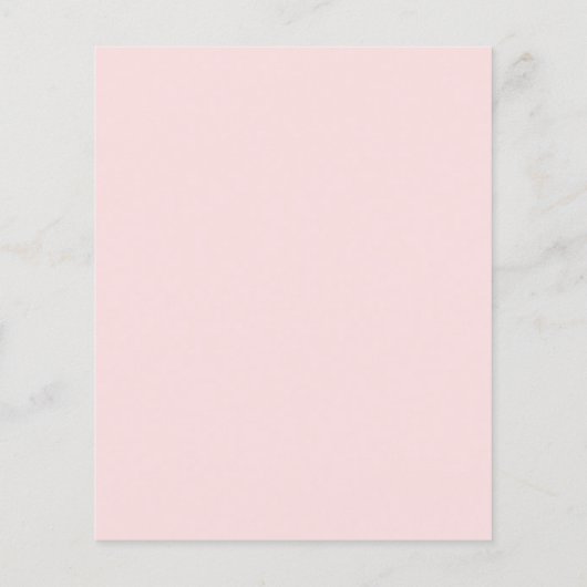 budgetuitnodiging voor baby shower van wilde bloem flyer (Achterkant)